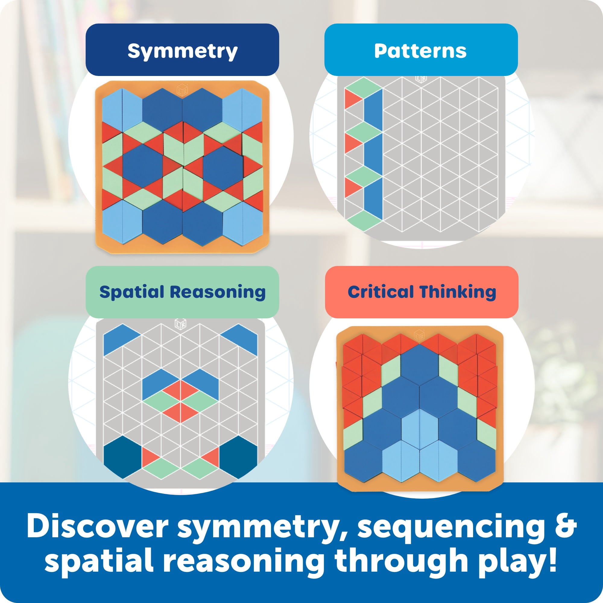 Learning Resources STEM Explorers Math Mosaics -  Geometry  Manipulatives,  Ages 5+
