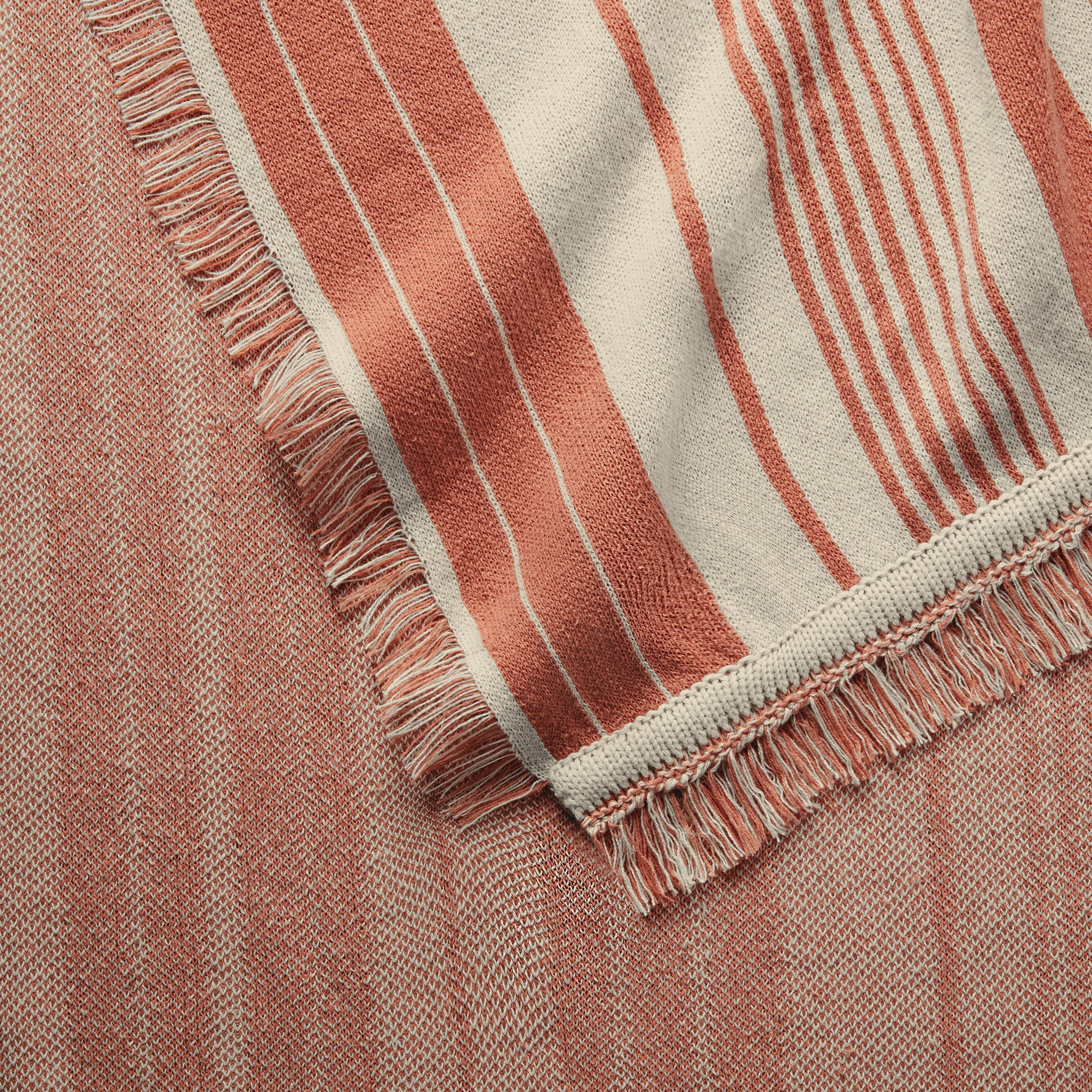 Mainstays Rustic Designs Terracotta Dream Fiona Stripe Cotton Blend Jacquard Knit Tapestry Throw, 50(图4) Mainstays Rustic Designs Terracotta Dream Fiona Stripe Cotton Blend Jacquard Knit Tapestry Throw, 50(图4)