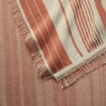 thumbnail image 4 of Mainstays Rustic Designs Terracotta Dream Fiona Stripe Cotton Blend Jacquard Knit Tapestry Throw, 50" x 60", 4 of 7