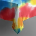 thumbnail image 5 of Colorful Tie Dye Pattern Square Tablecloth,Waterproof Square Table Cover,Wipeable Spillproof Washable Table Cover for Home Kitchen Party Decor 60"x60"(152x152cm), 5 of 6