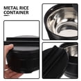 thumbnail image 3 of OULII 1 Set of Multi Function Rice Bucket Rice Storage Container Black Steaming Rice Party, 3 of 8