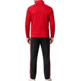 thumbnail image 6 of Fanshiluo Men's 2 Piece Tracksuit Set, Full Zip Stand Collar Jacket and Striped Jogger Pants Outfit,Size XXXXL,Big and Tall Men, 6 of 7