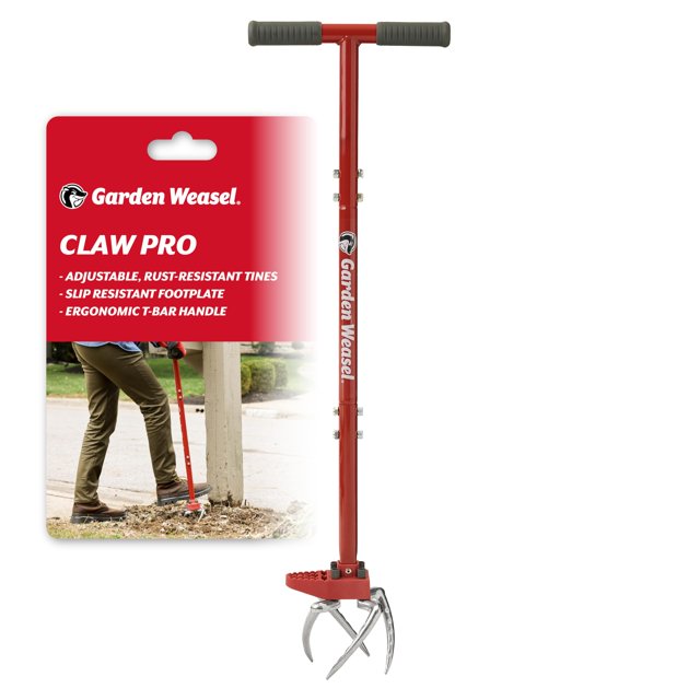 Cultivador de jardín Garden Weasel Claw Pro con púas ajustables