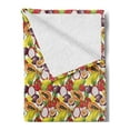 thumbnail image 2 of Fruit Soft Flannel Fleece Throw Blanket, Exotic Composition Tropical East Halved Plants Vegetarian Mango Dragon Fruit, Cozy Plush for Indoor and Outdoor Use, 50" x 60", Multicolor, by Ambesonne, 2 of 5
