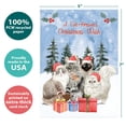 thumbnail image 4 of Tree-Free Greetings Christmas Greeting Card 2 Pack, 5x7, Cat Person Wishes (GT65828), 4 of 6