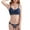 Blue, variant on Women's Soft Comfortable Lace Bra and Brief Set Seamless Underwear Sleepwear Lingerie Set for Daily Wear