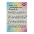 thumbnail image 1 of BeLifer Pet Sympathy Memorial Card - Rainbow Bridge Poem Card for Loss Dog Keepsake Gifts Card with Envelope, Remembrance Mourning Card, 1 of 5