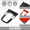 thumbnail image 3 of Pomo de cambio de marchas cubierta de palanca de cambios accesorios interiores para Audi A4 A5 09-16 poliuretano negro Unique Bargains, 3 of 7
