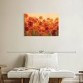 thumbnail image 2 of Elephant Stock Summer Poppies Wall Art - Horizontal Canvas Wall Art - Living Room Wall Decor - Abstract Canvas - Orange And Gold Decor By Silvia Vassileva - 30" x 20", 2 of 4