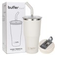 thumbnail image 1 of Vaso Térmico Buffer Flask Ivory Acero Inoxidable 600 ml con Tapa Anti Derrame y Popote, 1 of 8