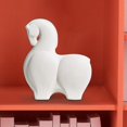 thumbnail image 3 of Estatuilla de Estatua de Caballo, Decoración única, Adornos Creativos de Cerámica Modernos, Escultura para Centro de Mesa, Repisa, Decoración Del Blanco BLESIY Estatua de caballo, 3 of 8