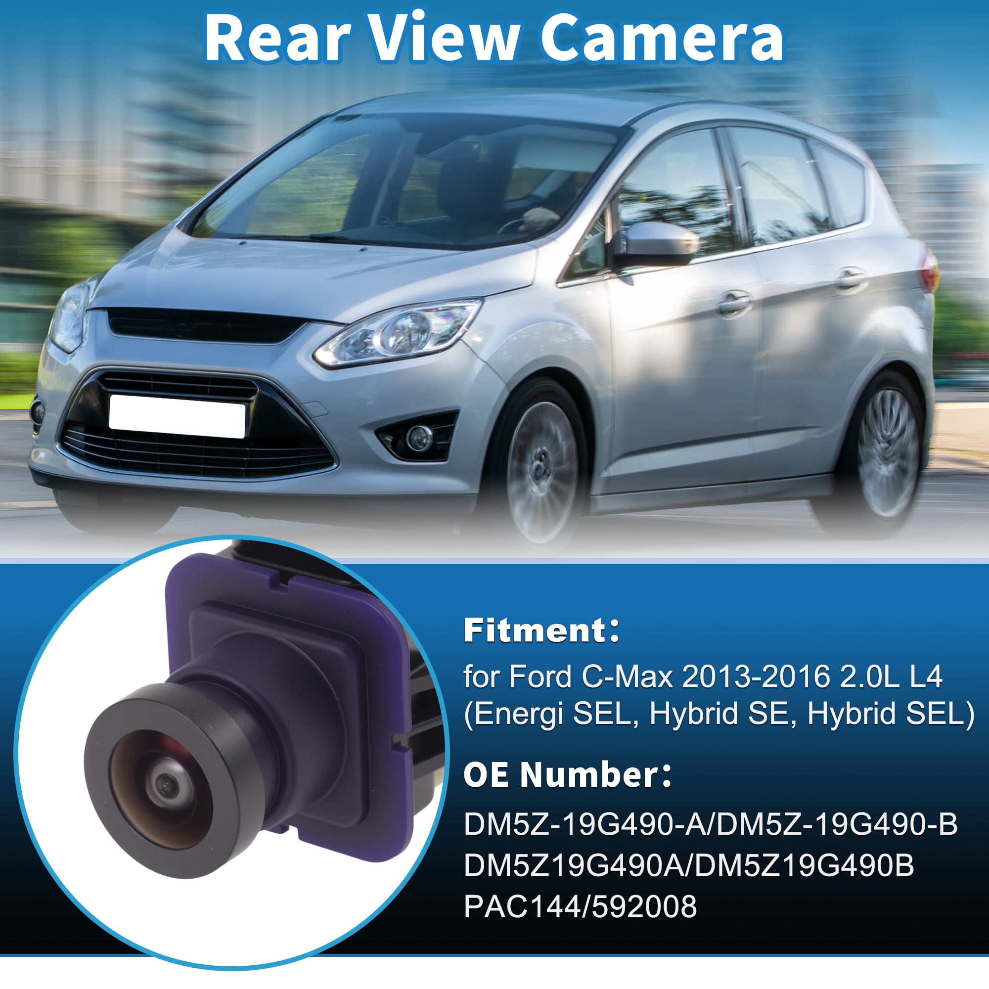 Unique Bargains DM5Z-19G490-A Rear View Camera for Ford C-Max 2013-2016 2.0L 4
