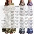 thumbnail image 3 of Little Girls Maxi Dress 4-14 Years Ruffle Half Sleeve Round Neck Floral Print Tiered Long Dress with Side Pockets Gray G 7-8 Years, 3 of 7