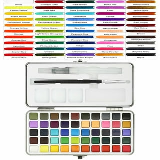 Grabie Watercolor Paint Set, 100 Colors Painting with Water Brush Pens and  Drawing Pencil, Great for Kids and Adults, Art Supplies, Perfect Starter  Kit for Painting 