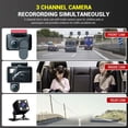 thumbnail image 3 of Clearance!1080P Full HD Car Dash Cam with Night Vision,3-Lens Rearview Parking Camera,Motion Detection & Auto Recording for Vehicle Surveillance, 3 of 8