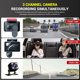 thumbnail image 4 of Pisexur Electrónica para Hombres Full 1080P Coche DVR Tacógrafo Visión Nocturna Mejorada Video de Tres Lentes Retrovisor Cámara de Vigilancia de Estacionamiento Detección Automática de Movimiento Ele, 4 of 9