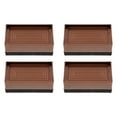 thumbnail image 3 of Practical Furniture Risers for Desk and Table Legs Sturdy Non Slip Desk Pads Brown Plastic TPU 4Pcs, 3 of 8