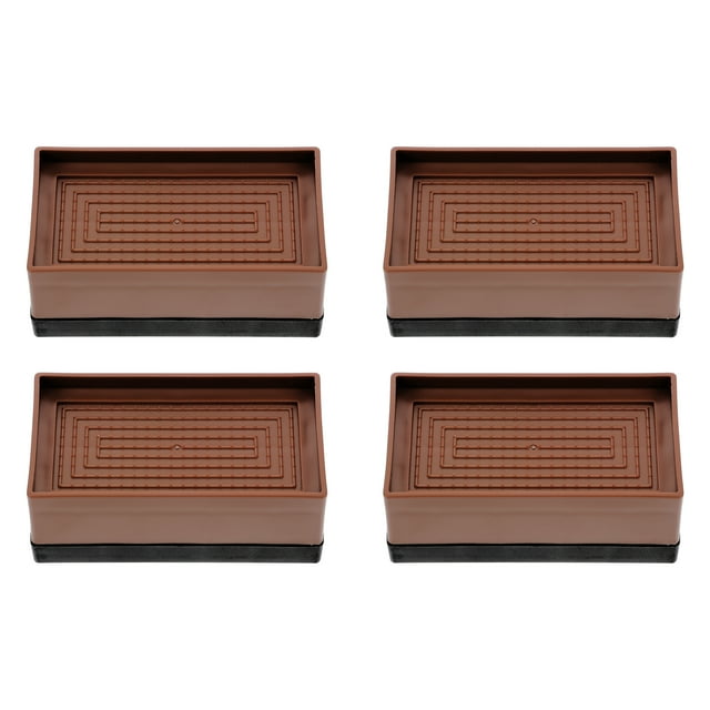 KAKOWELY 4Pcs Furniture Risers Practical Desk Risers Sturdy Table Legs Risers Desk Pads,4.53"X2.56"X1.77"