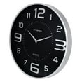thumbnail image 3 of Kiera Grace Austin Decorative Round Wall Clock, 18"H x 1.75"D, Silver, 3 of 5