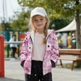 thumbnail image 6 of Chririnla Axolotl Cherry Blossom Fleece Zip Up Hoodie for Boys and Youth - Fuzzy Sweatshirts for kids Athletic Sports Top with Pockets for Gym and Casual, 6 of 7