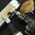 thumbnail image 3 of Pebbuoy Wire Wheel Brush Rotary Tool Rustproof Corrosion Resistant Wide Application Reusable Easy to Install Coated Crimped Wire Brush, 3 of 7