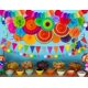 thumbnail image 2 of Juego de decoraciones para fiestas de abanico de papel de Fiesta de 35 piezas: banderines con pompones del Cinco de Mayo, guirnalda de banderines, suministros de decoración con remolinos colgantes (mu, 2 of 9
