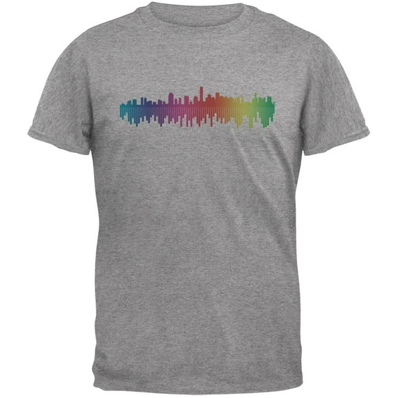 City Levels Heather Grey Adult T-Shirt