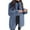 Blue, variant on Lindreshi Jackets for Women Casual Fall Women Long Sleeve Lapel Plush Coat Fashion Solid Color Warm Coat