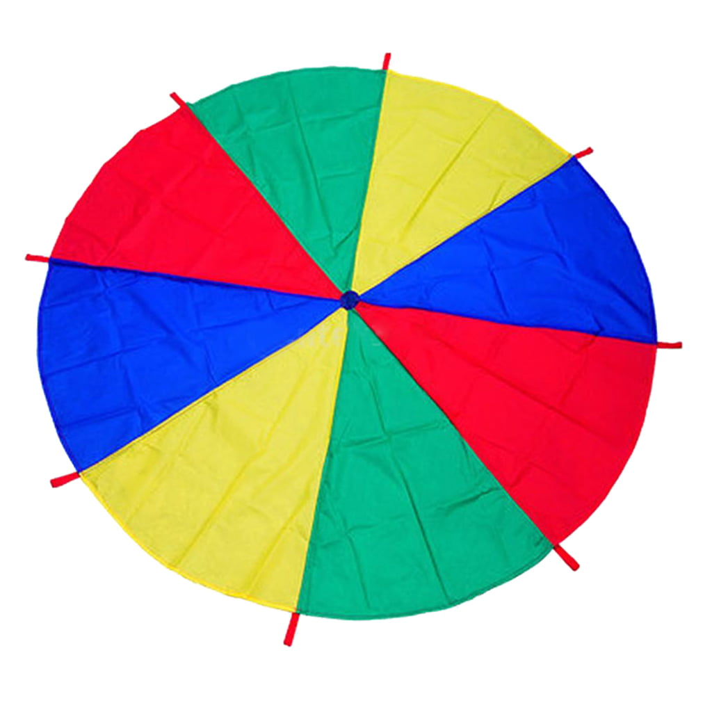 Kids Play Rainbow Parachute Children Outdoor Game Exercise Sport Tool Toy 3 Size 