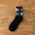 thumbnail image 2 of Soft Socks For Women Winter Men Diamond Printed Coral Velvet Warm Sleeping Tube Socks At Home, 2 of 3