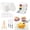 B, variant on OIUR Magic Foam Texture Painting Kit DIY 3D Foam Painting Art Kit with Water Brush Pens Puffy Popcorn Drawing Canvas Sponge Craft Supplies