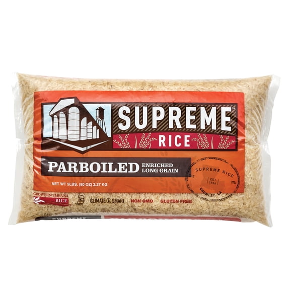 Supreme Rice White Parboiled Rice 5lb Bag