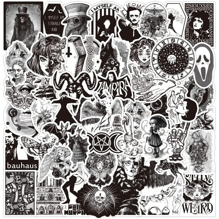 black aesthetic sticker pack Sticker for Sale by Con Inspo  Black and white  stickers, Black stickers, Aesthetic stickers