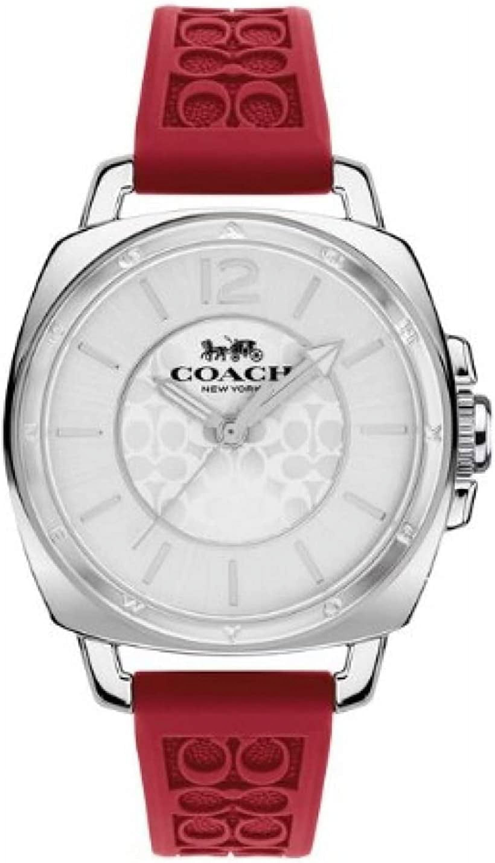 Coach Boyfriend Signature Glitz Stainless Steel Leather 