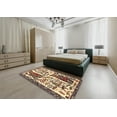 thumbnail image 5 of Ahgly Company Machine Washable Indoor Square Traditional Red Brown Area Rugs, 3' Square, 5 of 7