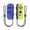 Blue&Yellow, variant on Switch Wireless Controllers with Hand Strap Replacement Wireless Gamepad Joy-con Dual Vibration (Purple&Orange)