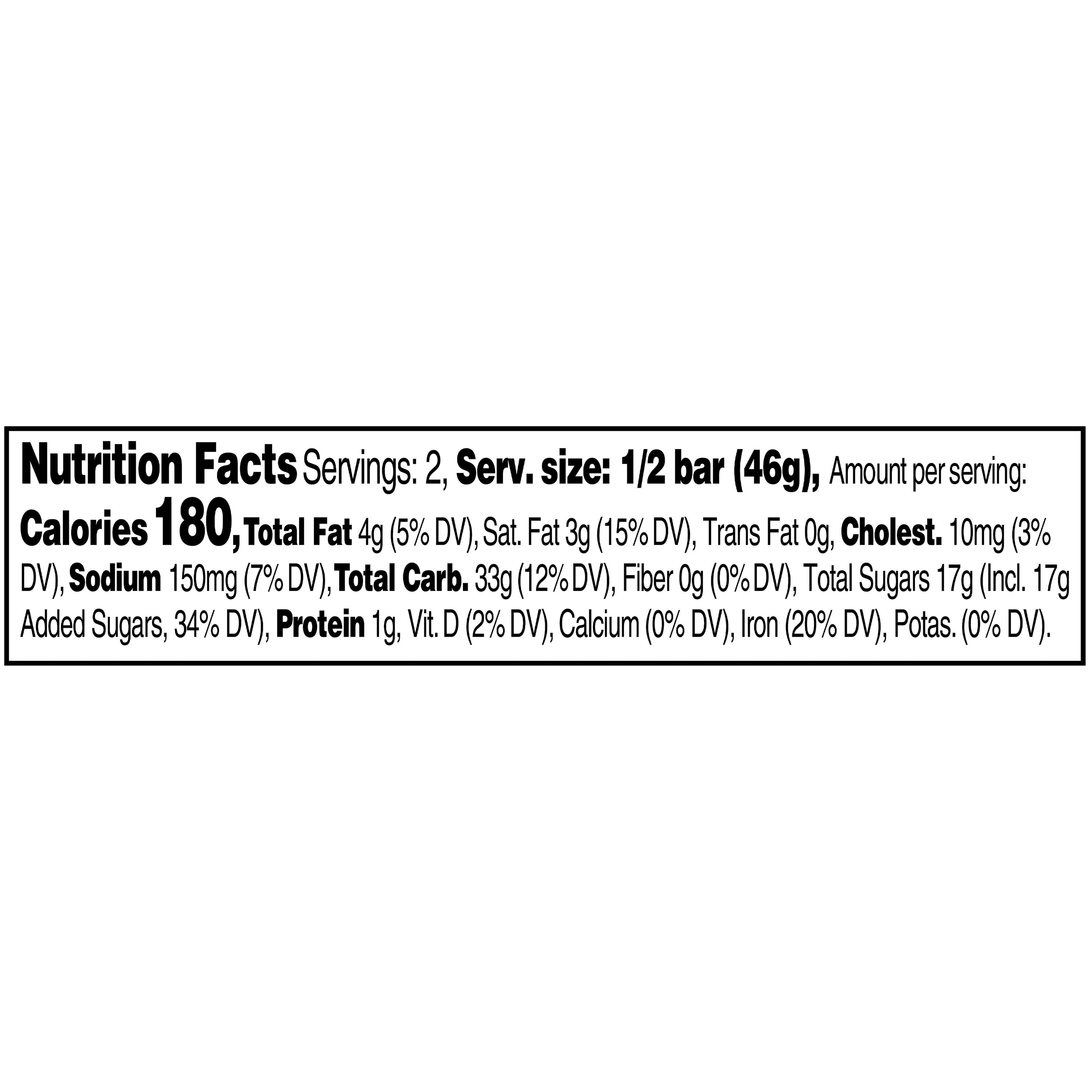 Marketside Ultimate S'mores Crispy Bar, 3.25oz, Flexible Film Bag, Shelf Stable, Instant