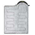 thumbnail image 2 of Lightweight Warm 3-Season Semi-Rectangular Sleeping Bag with Compression Sack for Camping and Hiking – 1 Person, Waterproof Polyester, Comfort Range 32 ° F–77 ° F, 2 of 8