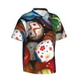 thumbnail image 2 of Kll Men'S Hawaiian Shirt Short Sleeve Button Down Beach Shirts-Easter Egg, 2 of 8