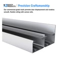 thumbnail image 6 of Nuk3y Bypass Sliding Door Hardware Soft Close With Finger Pull, 6 of 11