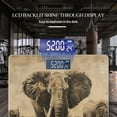 thumbnail image 3 of Bathroom Scale, Highly Accurate Digital Body Scale,Precisely Measures Weight up to 400 lbs-Elephants In The Savannah With Sepia Tones And Splashes, 3 of 4