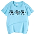 thumbnail image 4 of AWZXDE Girls Tops Casual Printed Round Neck Short Sleeve T Shirt, 4 of 5