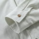thumbnail image 5 of Blusa y camisa de manga larga con cuello vuelto para hombre, de lino sintético, con botones y manga larga, estilo deportivo informal para playa, blusa de lino para hombre, 5 of 7