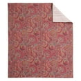 thumbnail image 5 of Levtex Home - Kimpton Navy - Throw - All Over Paisleys in Burgundy, Red - Quilted Throw (50x60in.) - Cotton/Cotton, 5 of 6
