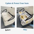 thumbnail image 6 of Yellow Floral Spring Golf Cart Seat Covers, Summer Botanical Gray Farmhouse Golf Cart Seat Towel Cover for 2/4 Seater Bench Seats, Breathable Washable Dust & Sun Protection Seats Blanket 51''x31'', 6 of 9