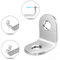 thumbnail image 3 of 20 Pieces Angle Connector 90 Degree Angle Brackets L Shape Right Angle Stainless Steel Corner Bracket Furniture Angle, 3 of 5