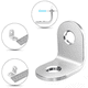 thumbnail image 3 of 20 piezas de conectores de ángulo, soportes de ángulo de 90 grados, soporte de esquina de acero inoxidable en forma de L, ángulo de muebles con 80 tornillos para mesa, silla, estantería,, 3 of 7