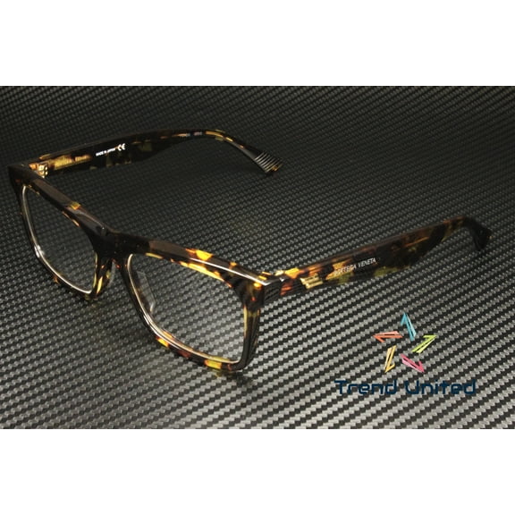 BOTTEGA VENETA BV1063O 002 Square Havana Shiny Demo Lens 56 mm Men's Eyeglasses