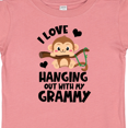 thumbnail image 4 of Inktastic Monkey I Love Hanging out with My Grammy Boys or Girls Baby T-Shirt, 4 of 5