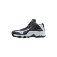 thumbnail image 2 of Mizuno Men's 9-Spike Advanced Erupt 3 Mid Baseball Turf Shoe, Size 7.5, Black-White (9000), 2 of 6